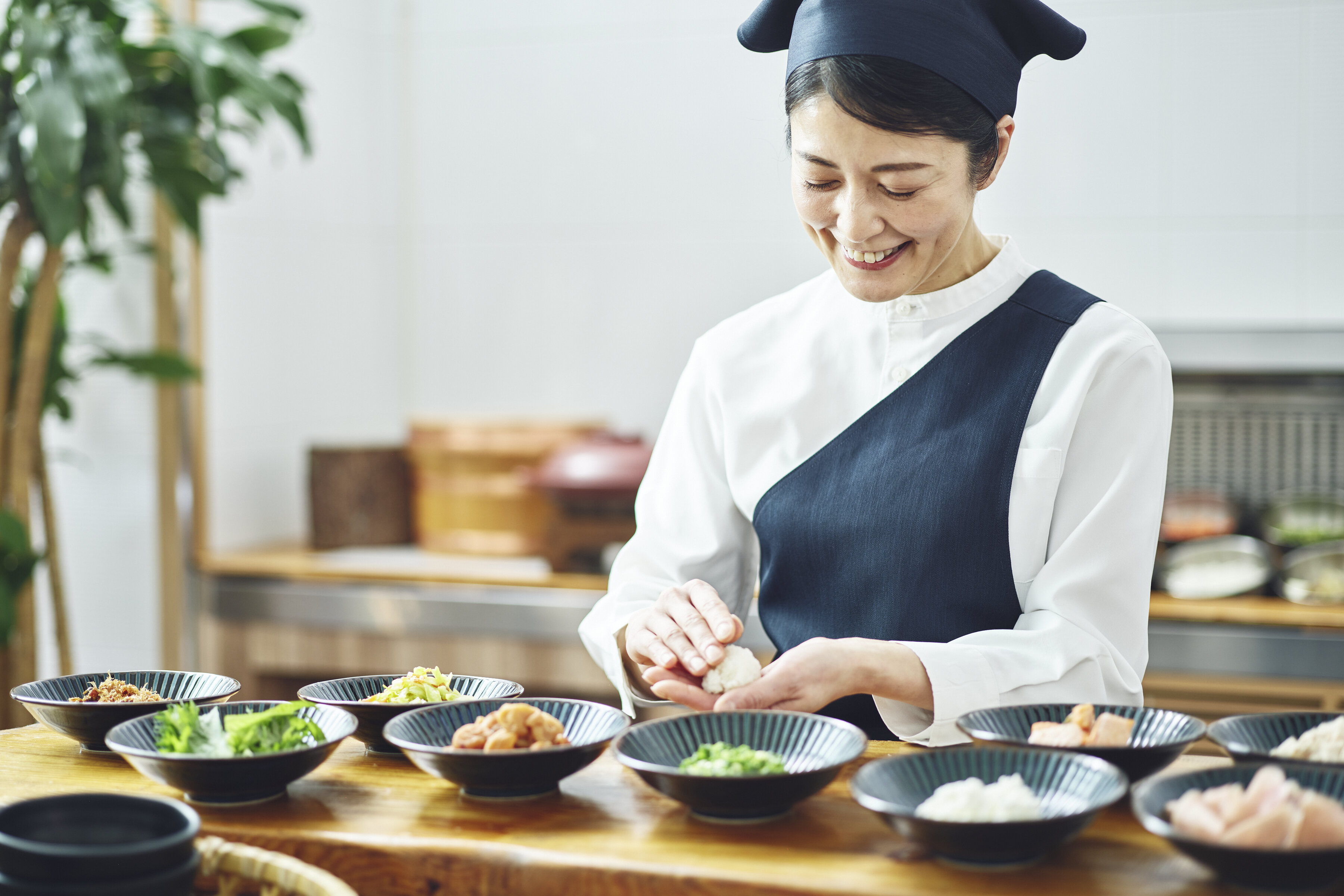 ご褒美おむすびのライブキッチン