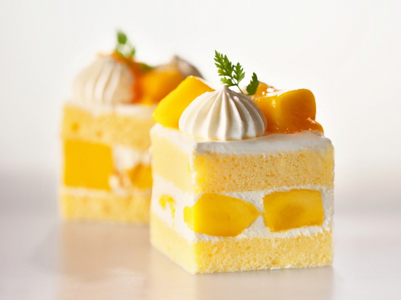 マンゴーのショートケーキ